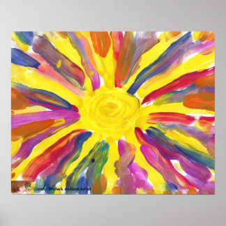 Snoep Waters Autism Artist Painting Poster