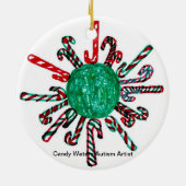 Snoep Waters Autisme Artist Keramisch Ornament (Achterkant)