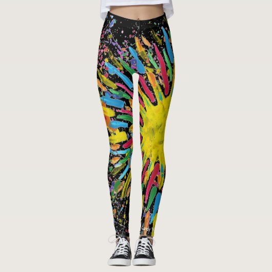 Snoep Waters Autisme Artist Leggings (Voorkant)