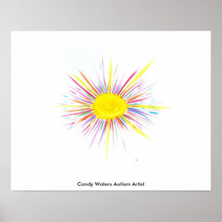 Snoep Waters Autisme Artist Poster