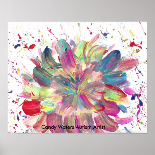 Snoep Waters Autisme Artist Poster (Voorkant)