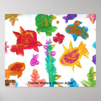 Snoep Waters Autisme Artist Poster