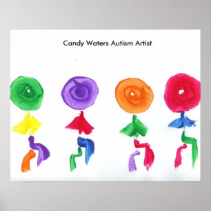 Snoep Waters Autisme Artist Poster