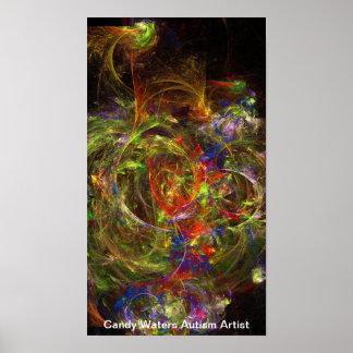Snoep Waters Autisme Artist Poster