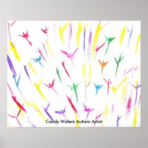 Snoep Waters Autisme Artist Poster