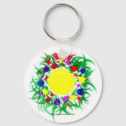 Snoep Waters Autisme Artist Sleutelhanger (Voorkant)