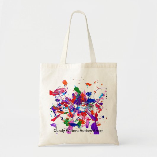 Snoep Waters Autisme Artist Tote Bag (Voorkant)