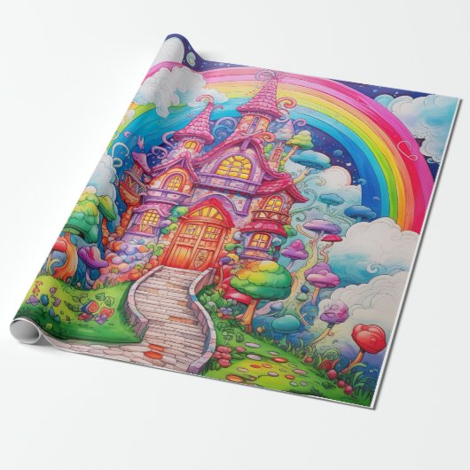 Snoep Wereld Cadeaupapier (Uitgerold)