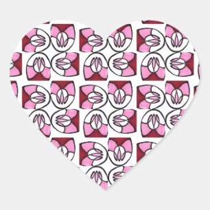 Snoep wervelkolom hart sticker