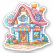 Snoep winkel sticker (Voorkant)