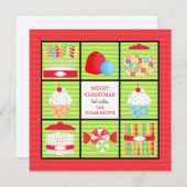 Snoep Winkelen voor zakelijke kerstKaarten Feestdagenkaart (Voorkant / Achterkant)