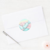 Snoep Wolken Ronde Sticker (Envelop)
