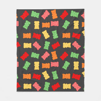 Snoepbeer Inpakpapier Fleece Deken