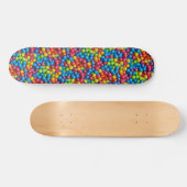 Snoepgoed, snoep, bellengom achtergrond skateboard (Horizontaal)
