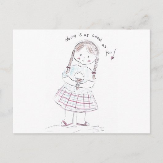 Snoepje aangezien u briefkaart (Voorkant)