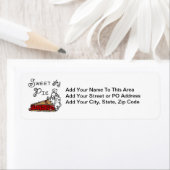 Snoepje als Pastei Etiket (Insitu)