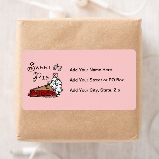 Snoepje als Pastei Etiket (Insitu)