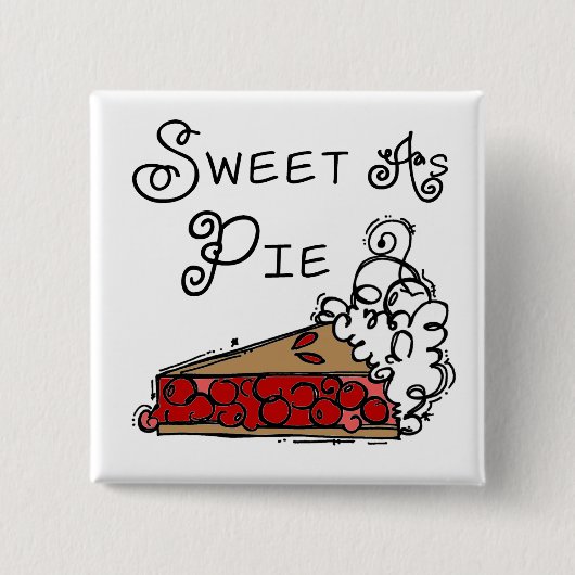 Snoepje als Pastei Vierkante Button 5,1 Cm (Voorkant)