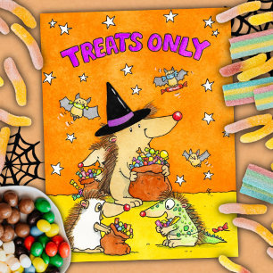 Snoepjes Maar - Met de Hand Getekende Cartoon Hall Briefkaart