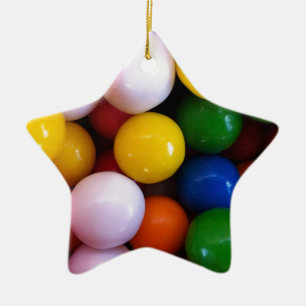 Snoepjes regenboogballen keramisch ornament