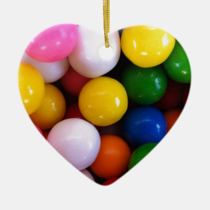 Snoepjes regenboogballen keramisch ornament