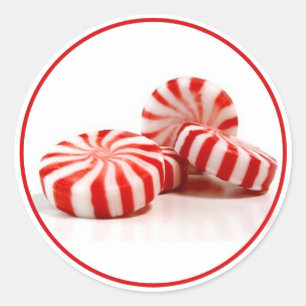 Snoepjes Ronde Sticker