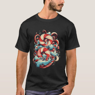 snoepjes rood en wit kerst Idee Creatief T-shirt