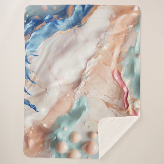 Snoepjes schepje sherpa deken (Voorkant)