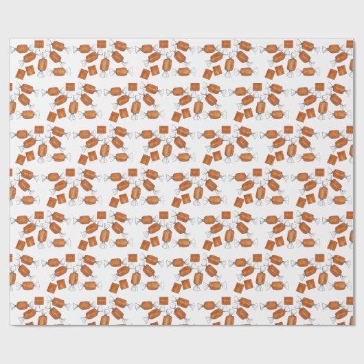 Snoepjes van gezouten karamelkaramel Snoep Cadeaupapier (Vlak)
