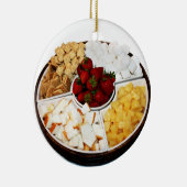 Snoepjes voor chocoladefondue keramisch ornament (Rechts)