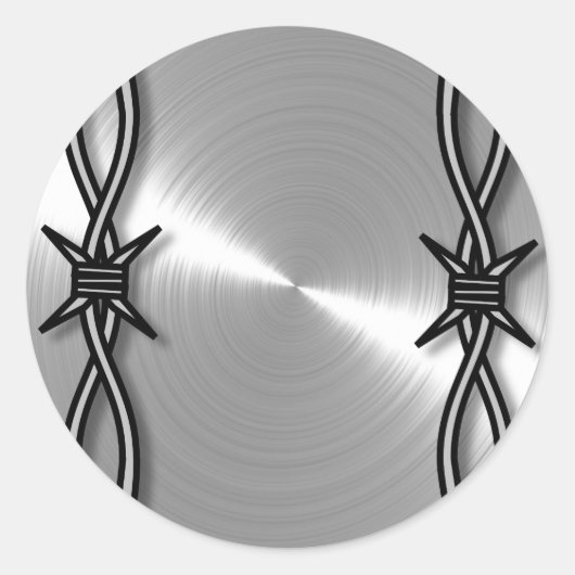 Snoeppatroon Ronde Sticker (Voorkant)