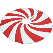 snoepriet geborsteld geborsteld polyesterboomrok kerstboom rok (Gekanteld)