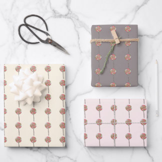 Snoepriet inpakpapier. Cadeauverpakking. Inpakpapier Vel