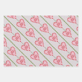 snoepriet Merry en Bright 3 pack cadeau wrap Inpakpapier Vel (Voorkant 2)