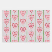 snoepriet Merry en Bright 3 pack cadeau wrap Inpakpapier Vel (Voorkant)