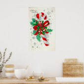  snoepriet, poster voor kerstmis (Keuken)