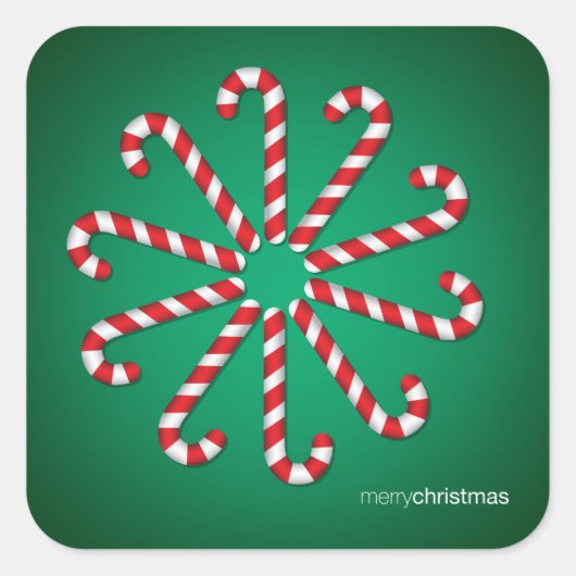 Snoeprietcirkel Vierkante Sticker (Voorkant)