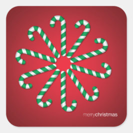 Snoeprietcirkel Vierkante Sticker