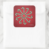 Snoeprietcirkel Vierkante Sticker (Tas)