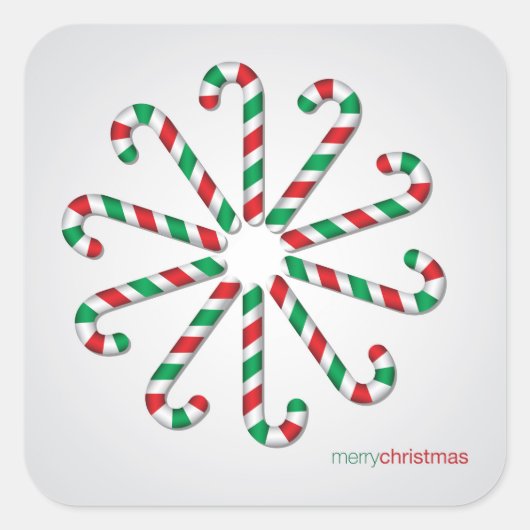 Snoeprietcirkel Vierkante Sticker (Voorkant)