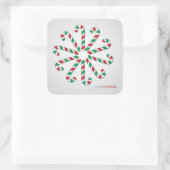 Snoeprietcirkel Vierkante Sticker (Tas)