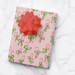 Snoeprietsnoep Xmas Holiday Pink Inpakpapier Vel