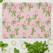 Snoeprietsnoep Xmas Holiday Pink Theedoek (Gevouwen)