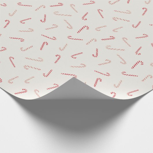 Snoeprietsnoeren, rood en wit, modern, kerstmis cadeaupapier (Hoek)