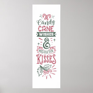 snoeprietsuikerriet wenst mistletoe kisses Poster