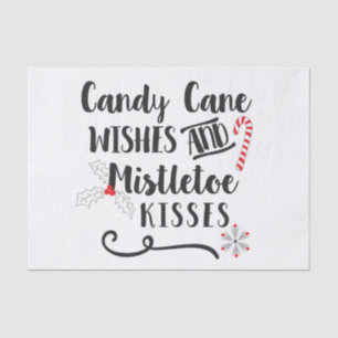 snoeprietwensen en mistletoe kisses tissuepapier