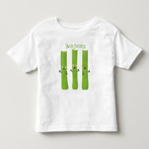 Snoepstokjes trio cartoon groenten kinder shirts