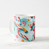 Snoepstokken en harten koffiemok (Voorkant links)