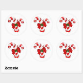 Snoepstokstickers Ronde Sticker (Vel)