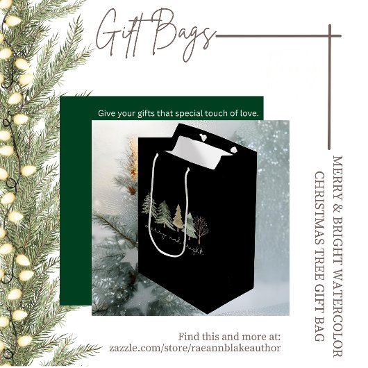 Snoeptas voor fijne kerst en heldere kerstcadeaus medium cadeauzakje